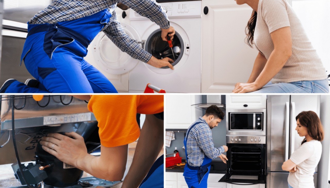 repairing household appliances